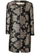 Herno Black And Gold Zipped Jacket