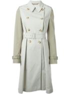 Stella Mccartney 'tania' Trench Coat, Women's, Size: 38, Nude/neutrals, Cotton/viscose/polyamide