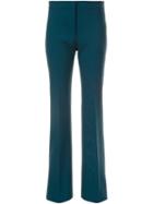 Victoria Victoria Beckham Tailored Straight Trousers, Women's, Size: 10, Green, Nylon/spandex/elastane/wool
