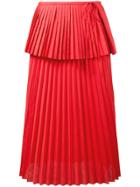 Rosie Assoulin Cranes In The Sky Skirt - Red