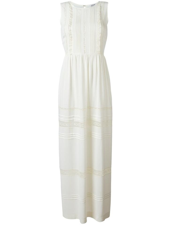 P.a.r.o.s.h. Anja Dress, Women's, Size: Xl, White, Acetate/silk/cotton/polyamide