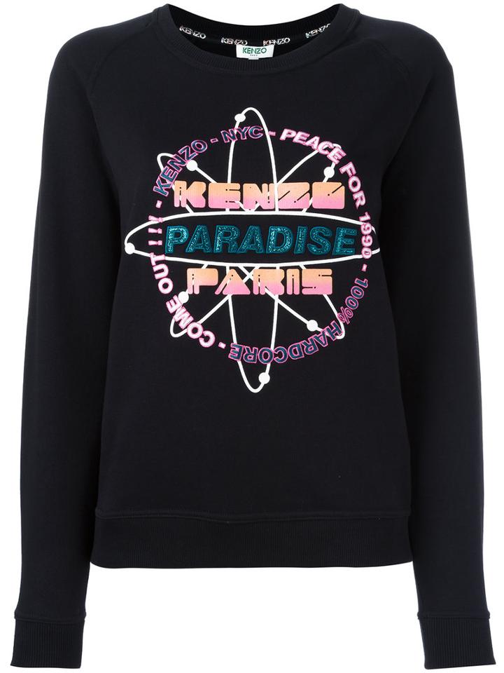 Kenzo Kenzo Paradise Sweatshirt, Women's, Size: Xxs, Black, Cotton/polyester/polyester