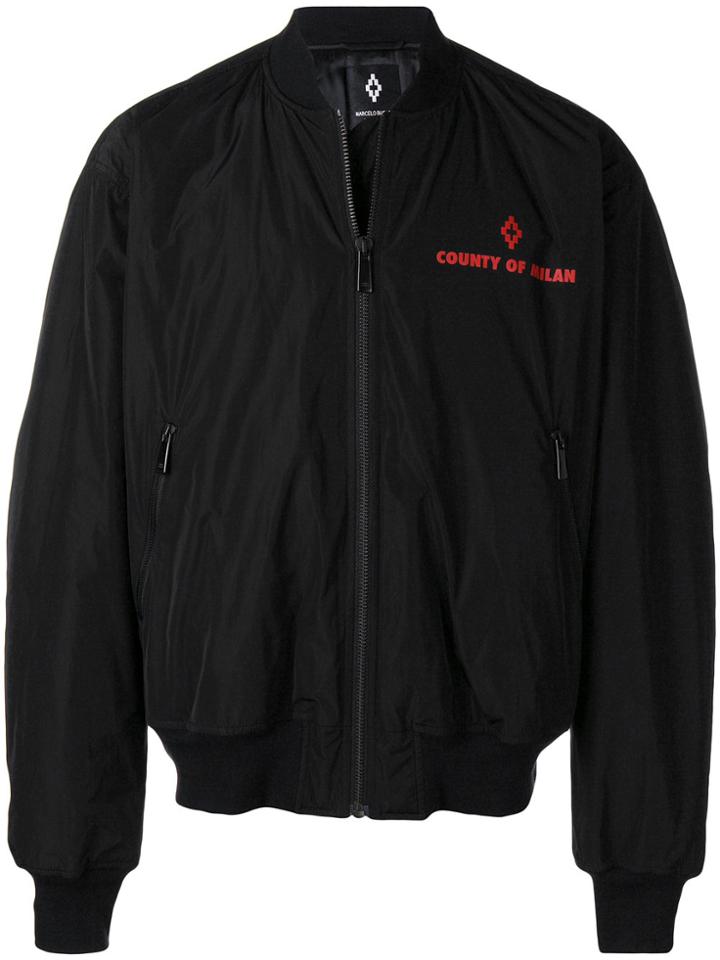 Marcelo Burlon County Of Milan Dogo Bomber Jacket - Black