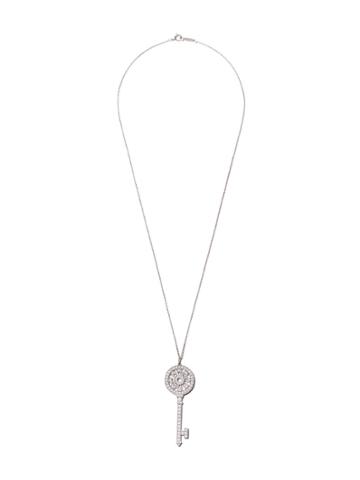 Tiffany & Co Tiffany Keys Diamond Petals Key Pendant - White