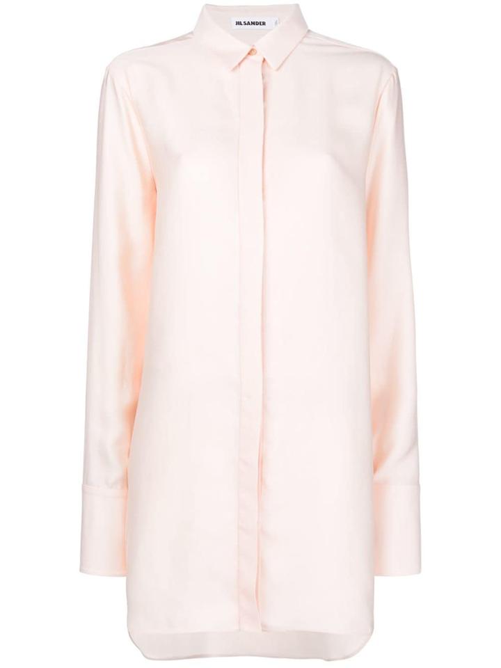 Jil Sander Long Length Shirt - Pink & Purple