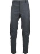 Lanvin Ankle Zip Tailored Trousers, Men's, Size: 50, Grey, Cashmere/virgin Wool