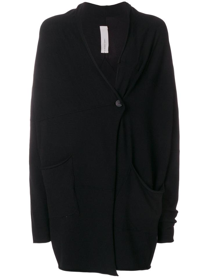 Isabel Benenato Button Fastened Coat - Black