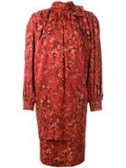 Nina Ricci Vintage High Neck Dress - Red