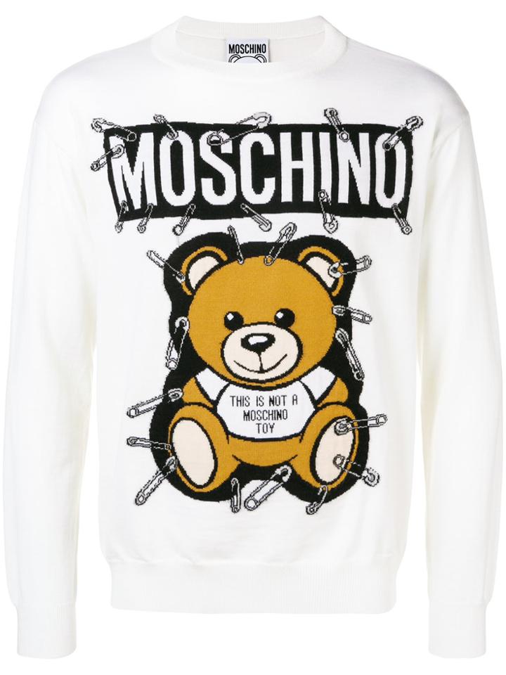 Moschino Teddy Bear Jumper - White