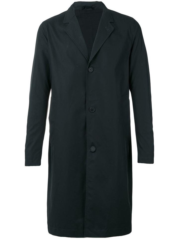 Stutterheim - Classic Midi Coat - Men - Cotton/polyurethane - M, Black, Cotton/polyurethane