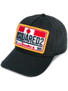 Dsquared2 Embroidered Logo Patch Cap - Black