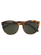 Saint Laurent - Tortoise Shell Sunglasses - Women - Acetate - One Size, Brown, Acetate
