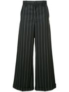 Doublet Pinstriped Side Trousers - Blue