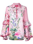 F.r.s For Restless Sleepers Floral Gypsy Polo Shirt - Pink