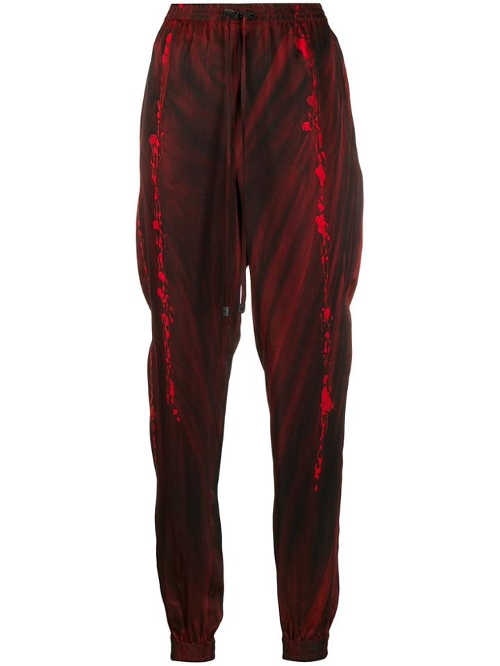 Ilaria Nistri Scarlet Flow Print Trousers - Red
