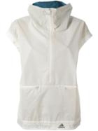 Adidas By Stella Mccartney Cap Sleeve Lightweight Jacket, Women's, Size: Xs, White, Polyester/polyurethane