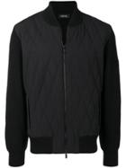 Z Zegna Quilted Bomber Jacket - Black