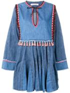Philosophy Di Lorenzo Serafini Tassel Detail Dress - Blue