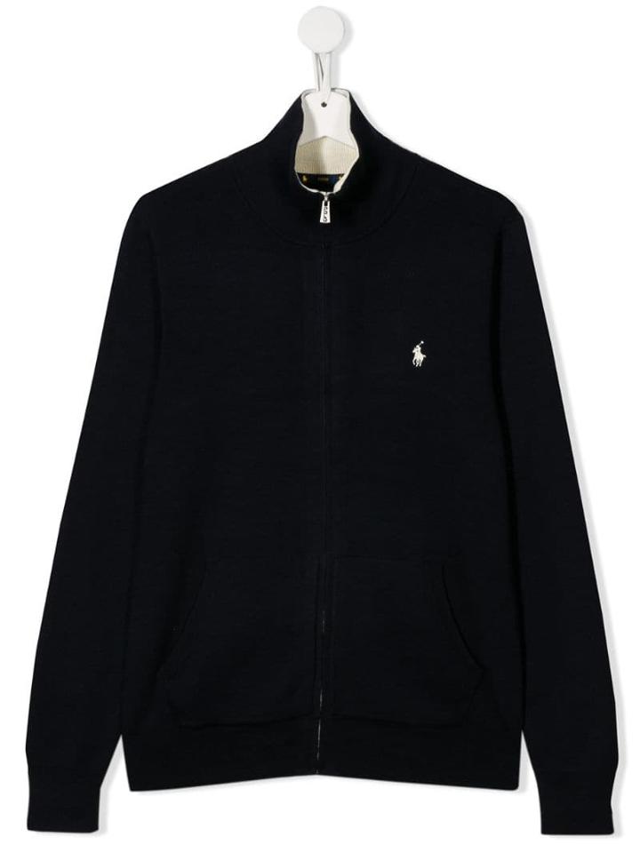 Ralph Lauren Kids Teen Zip-up Cardigan - Blue