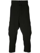 Vivienne Westwood Man Drawstring Waist Cropped Trousers, Men's, Size: 48, Black, Cotton