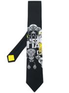 Prada Robot Print Tie - Black