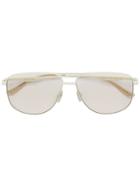 Gucci Eyewear Square Frame Sunglasses - White