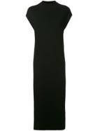Caban Long Knit Dress - Black