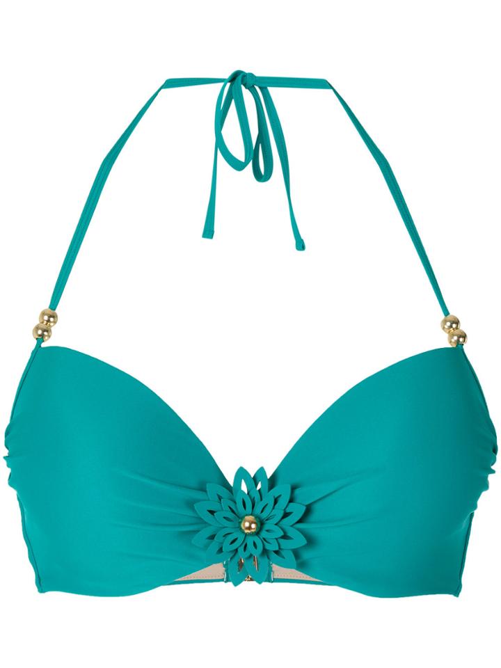 Marlies Dekkers La Flor Push-up Bikini Top - Green