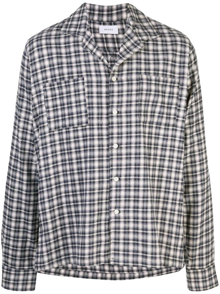 Rhude Checked Shirt - Blue