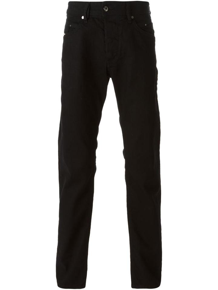 Diesel 'belther' Tapered Jeans, Men's, Size: 33/32, Black, Cotton/spandex/elastane