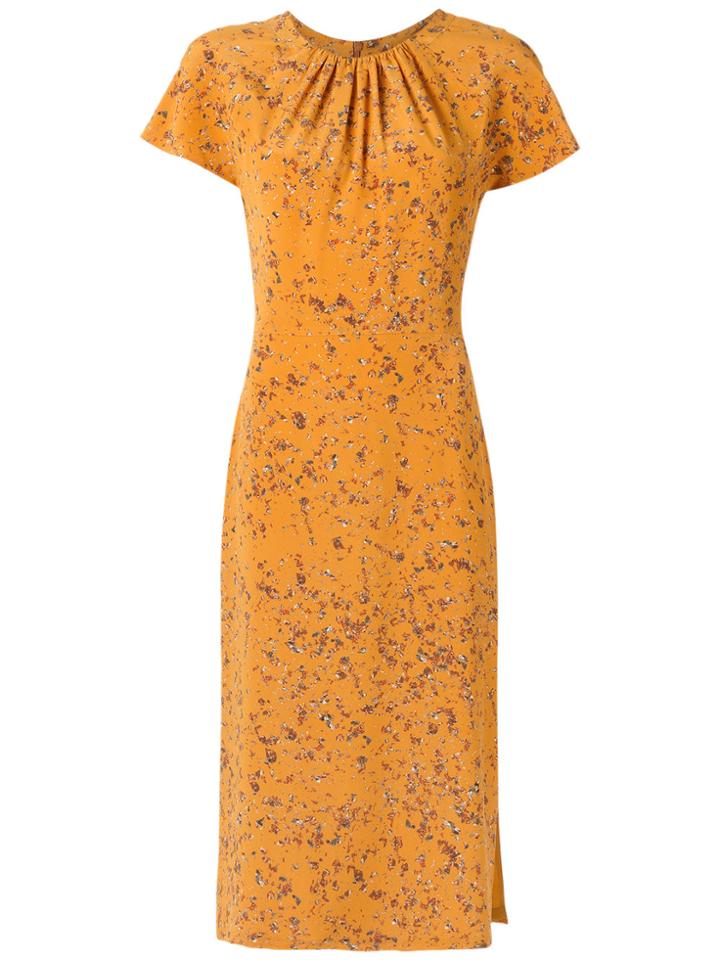 Andrea Marques Midi Dress - Yellow & Orange