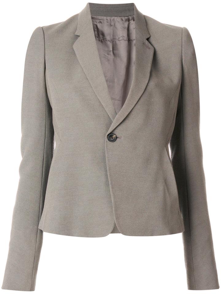 Rick Owens Cropped Notblazer Jacket - Grey