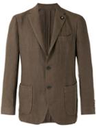Lardini - Casual Blazer - Men - Hemp - 52, Brown, Hemp