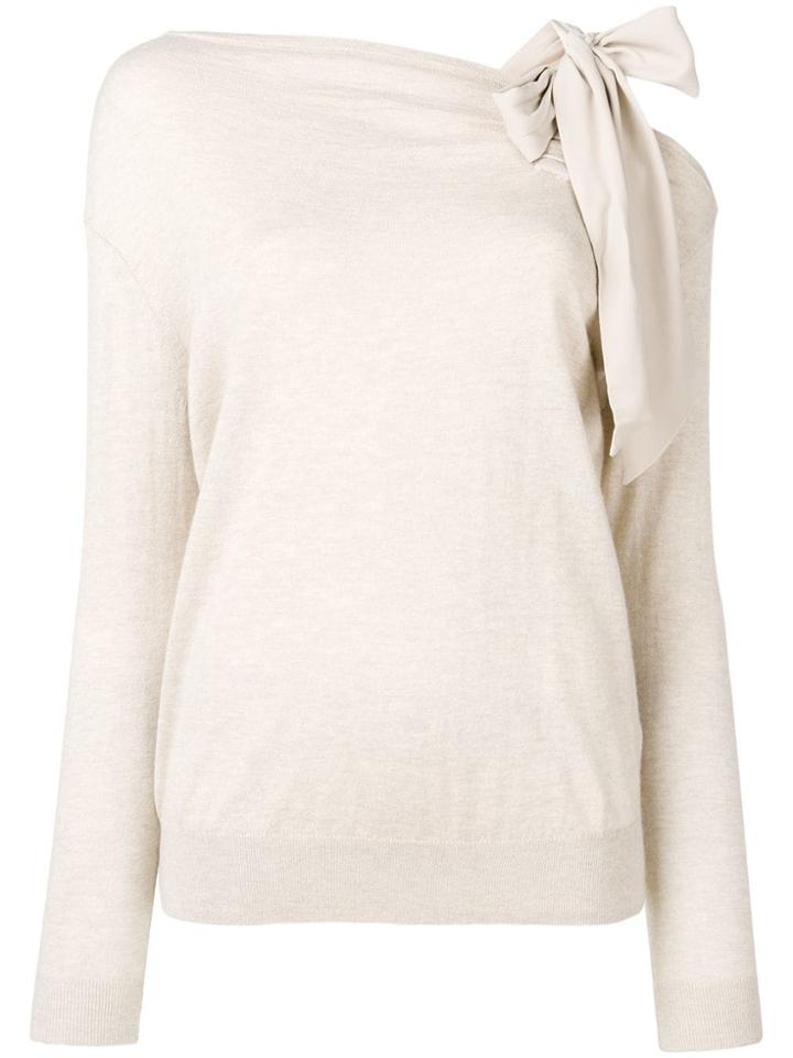 Paule Ka Bow Detail Jumper - Neutrals