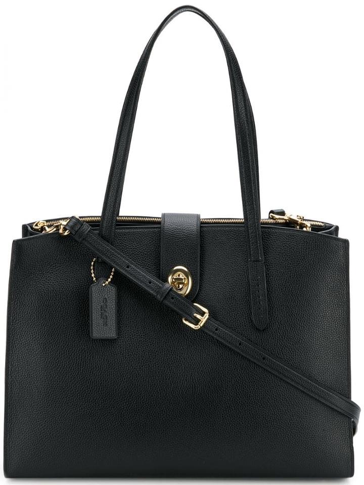 Coach Turnlock Charlie Tote - Black