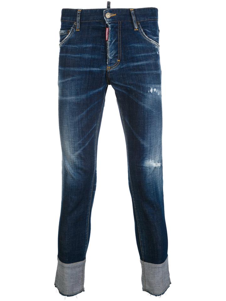 Dsquared2 Skinny Dan Distressed Jeans - Blue