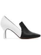 Neous Black And White Aerid 50 Leather Pumps