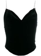 Magda Butrym Embellished Corset Top - Black