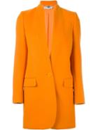 Stella Mccartney 'bryce' Peacoat, Women's, Size: 38, Yellow/orange, Cotton/polyamide/viscose/wool