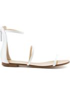 Giuseppe Zanotti Design Strappy Sandals, Women's, Size: 8.5, White, Leather