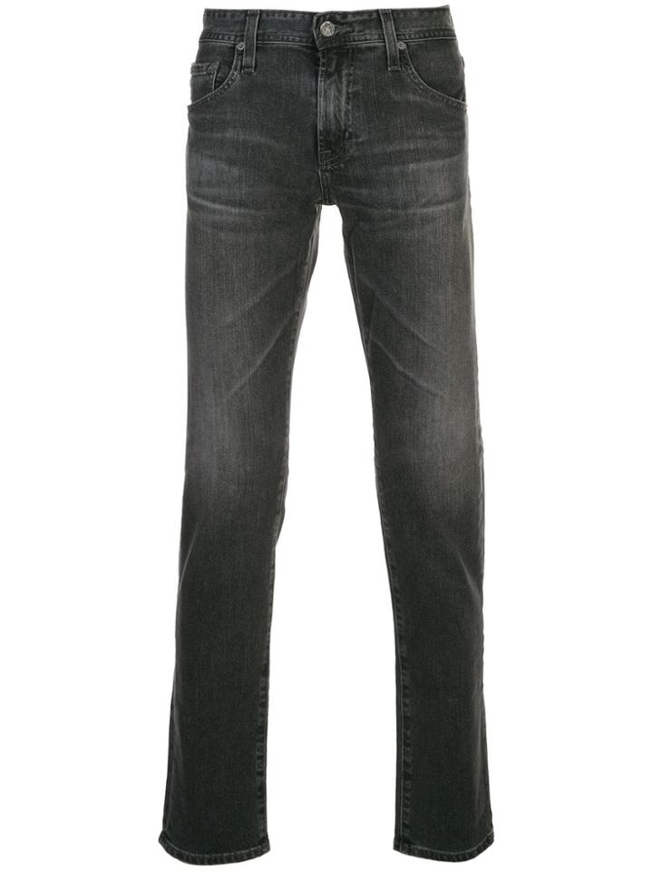 Ag Jeans Tellis Slim-fit Denim Jeans - Black