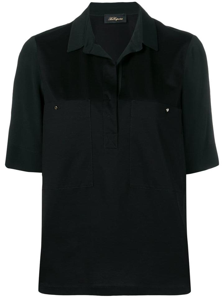 Les Copains Concealed Front Shirt - Black