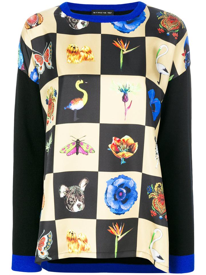 Etro Printed Crew Neck Jumper - Unavailable
