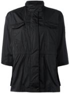Moncler Cropped Sleeve Military Jacket - Black