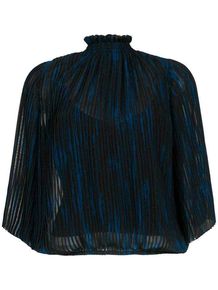 Tufi Duek Pleated Top - Black