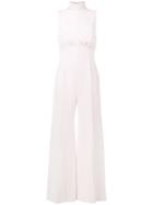Emilia Wickstead - Hulla Sleeveless Jumpsuit - Women - Silk/cotton/polyamide/viscose - 10, Pink/purple, Silk/cotton/polyamide/viscose