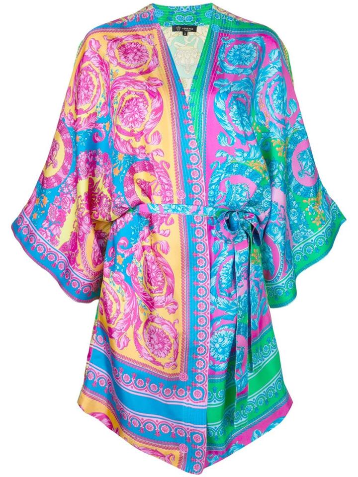 Versace Dressing Gown-style Dress - Multicolour