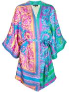 Versace Dressing Gown-style Dress - Multicolour