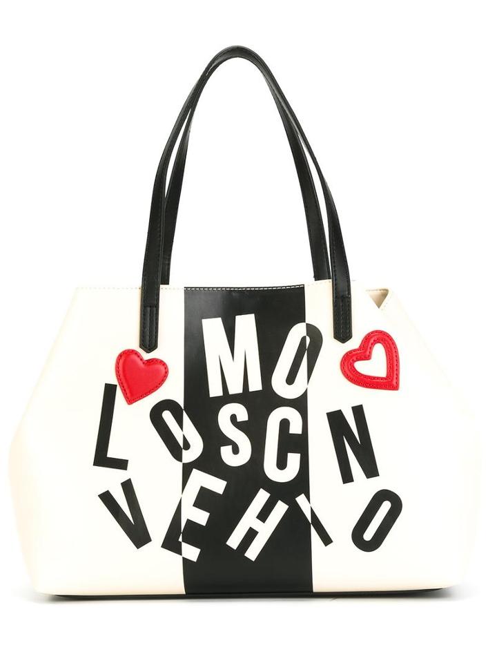 Love Moschino Logo Print Tote, Women's, Nude/neutrals, Polyurethane