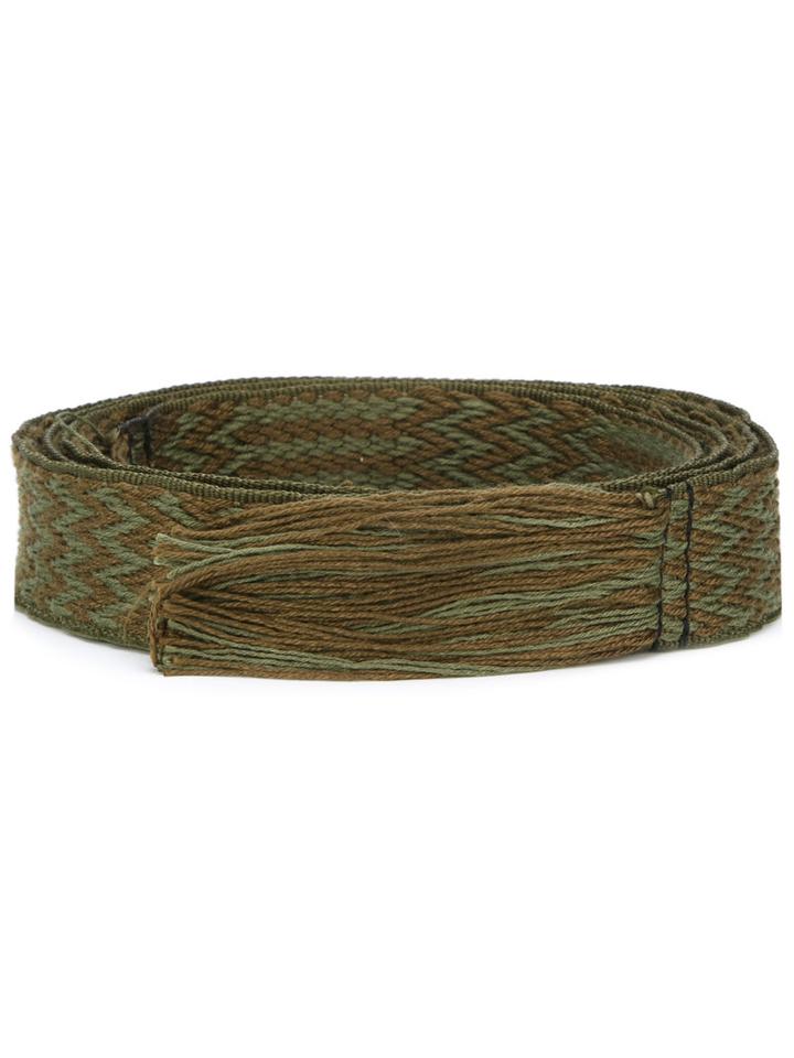 Isabel Marant Étoile Upper Belt, Women's, Green, Cotton/polyester/linen/flax